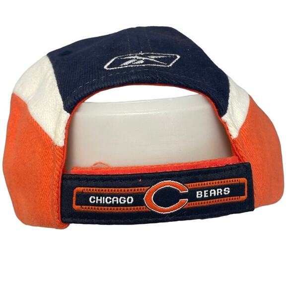 Reebok NFL Chicago Bears NFC North Mens Hook & Loop Adjustable Baseball Cap Hat - Picture 3 of 4